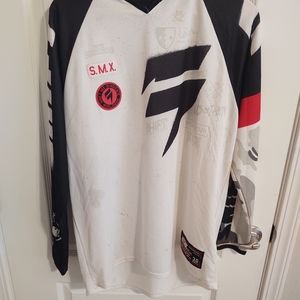 SHIFT RACING MOTOCROSS JERSEY RED Black Mach Long Sleeve Size Medium
